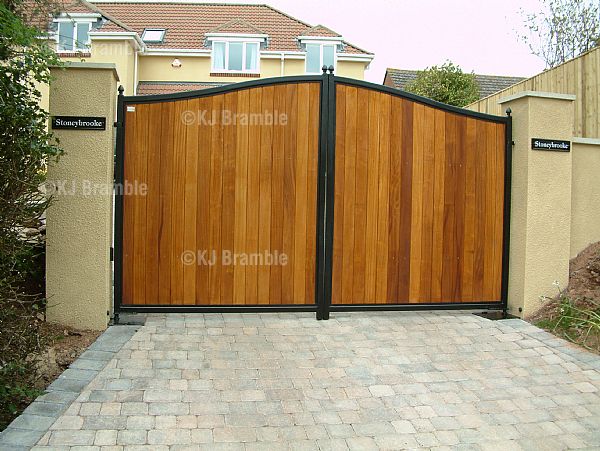 Wooden  Gates with Metal Frame,Taunton,Somerset